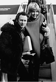 Susannah York and her husband - February 1972 Boarding the plane for Susannah York and her husband - February 1972 Boarding the plane for