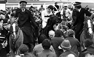 Last Suspect, ridden by Jockey Hywel Davies wins the 1985 Grand National at Aintree Last Suspect, ridden by Jockey Hywel Davies wins the 1985 Grand National at Aintree