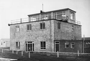 Swansea Airport. Terminal buildings at Swansea Airport. 1st June 1957 Swansea Airport. Terminal buildings at Swansea Airport. 1st June 1957