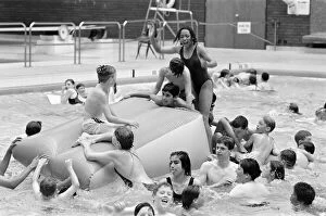 Images Dated 1st September 1991: In the swim E EYoungsters make a splash in this field sports centre drink the fourth