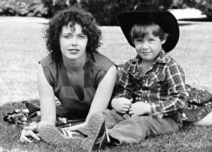 Sylvia Kristel Actress with her son Arthur March 1980 Dbase Sylvia Kristel Actress with her son Arthur March 1980 Dbase