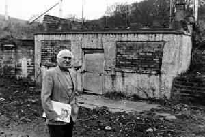 Taf Ely councillor, Mr Ivor Jenkins, outside the old well at Taffs Well Taf Ely councillor, Mr Ivor Jenkins, outside the old well at Taffs Well