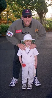 Takes Time Out From His Marathon Walk To Pose With 5 Year Old Leukemia Victim Jonathon Takes Time Out From His Marathon Walk To Pose With 5 Year Old Leukemia Victim Jonathon