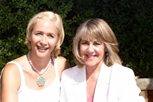 Tania Bryer TV Presenter July 1999 Pictured with Nina Myskow Mirror Staff Tania Bryer TV Presenter July 1999 Pictured with Nina Myskow Mirror Staff