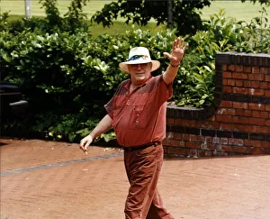 Bill Tarmey British Actor waving to the camera. He appears in Coronation Street as Jack Bill Tarmey British Actor waving to the camera. He appears in Coronation Street as Jack