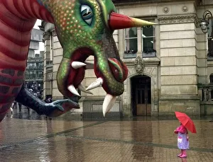 Tasty morsel...... 4 year old Jessica-Rose Lena from Selly Park takes a look at a giant Tasty morsel...... 4 year old Jessica-Rose Lena from Selly Park takes a look at a giant