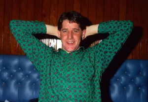 Ted McMinn with hands behind his head December 1987 Ted McMinn with hands behind his head December 1987