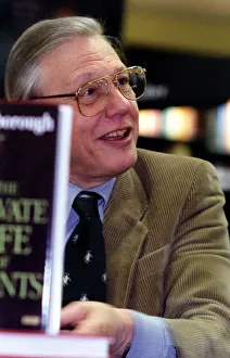 Television presenter and broadcaster David Attenborough signing books at Waterstones in Television presenter and broadcaster David Attenborough signing books at Waterstones in