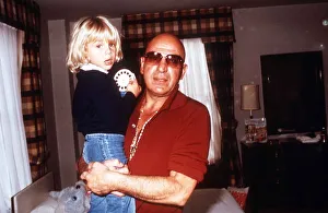 Telly Savalas the actor from Kojak with his son Nicholas February 1977 Telly Savalas the actor from Kojak with his son Nicholas February 1977