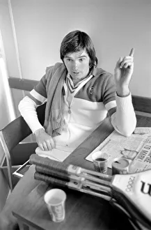 Tennis star: Jimmy Connors seen here in the changing rooms at Wimbledon. June 1975 Tennis star: Jimmy Connors seen here in the changing rooms at Wimbledon. June 1975