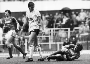 Terry Butcher Football player after being tackled by Glenn Hoddle Terry Butcher Football player after being tackled by Glenn Hoddle