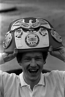 Terry Marsh with his international champion belt Terry Marsh with his international champion belt