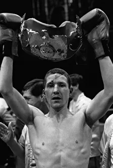 Terry Marsh after win against Akio Kameda to take the Featherweight title Terry Marsh after win against Akio Kameda to take the Featherweight title
