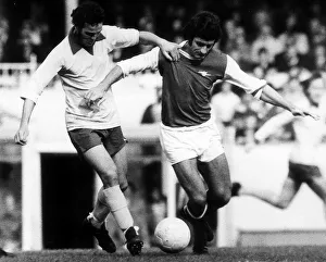 Terry Paine Sept 1972 of Southampton and Frank McLintock of Arsenal Arsenal v Terry Paine Sept 1972 of Southampton and Frank McLintock of Arsenal Arsenal v