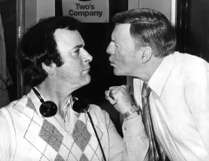 Terry Wogan the TV Presenter with Jimmy young Terry Wogan the TV Presenter with Jimmy young
