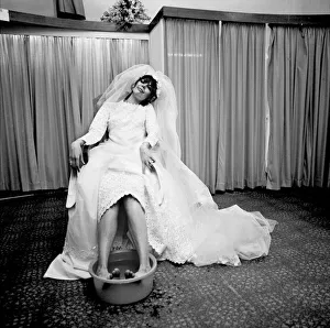 The thing that every bride must long to do at the end of her greatest, happiest The thing that every bride must long to do at the end of her greatest, happiest