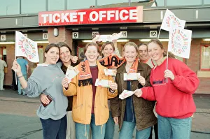 Ticket Queues at Anfield Stadium for Quarter Final match between France and Netherlands Ticket Queues at Anfield Stadium for Quarter Final match between France and Netherlands