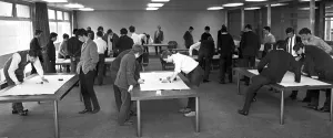 Tiddleywinks final played at Warwick university, Coventry. 2nd April 1967 Tiddleywinks final played at Warwick university, Coventry. 2nd April 1967