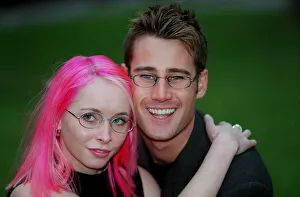 Tim Vincent TV Presenter December 1998 With Karen Mathers who has been chosen as Tim Vincent TV Presenter December 1998 With Karen Mathers who has been chosen as