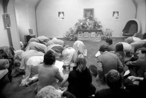 Time for prayers in the temple'. March 1970 70-02272-005 Time for prayers in the temple'. March 1970 70-02272-005