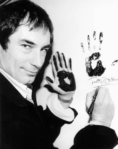 Timothy Dalton actor makes his mark in the Wall of Fame at the Theatre Museum in Londons Timothy Dalton actor makes his mark in the Wall of Fame at the Theatre Museum in Londons