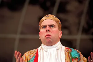 TIMOTHY SPALL IN A SCENE FROM THE PLAY - LE BOURGEOIS GENTILHOMME - MAY 1992 TIMOTHY SPALL IN A SCENE FROM THE PLAY - LE BOURGEOIS GENTILHOMME - MAY 1992