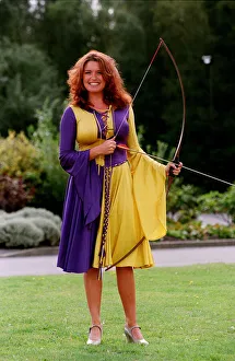 Tina Hobley Actress September 98 Ex Coronation street actress dressed in panto Tina Hobley Actress September 98 Ex Coronation street actress dressed in panto