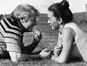 Togetherness for Tommy Docherty and Mary Brown, relaxing in a remote moorland setting Togetherness for Tommy Docherty and Mary Brown, relaxing in a remote moorland setting