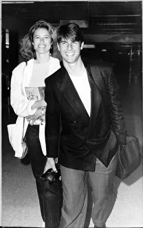Tom Cruise actor seen with his wife August 1987 Tom Cruise actor seen with his wife August 1987