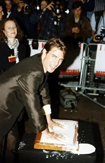 Tom Cruise Film Actor with his hands in some cream Tom Cruise Film Actor with his hands in some cream