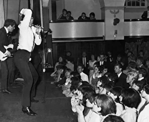 Tom Jones and his band performing at the Paget Rooms in Penarth. 7th July 1965 Tom Jones and his band performing at the Paget Rooms in Penarth. 7th July 1965