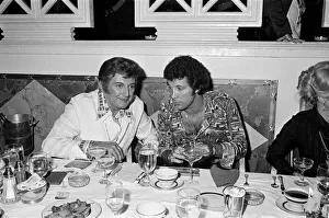 Tom Jones birthday party in Las Vegas with guest Liberace. June 1974 Tom Jones birthday party in Las Vegas with guest Liberace. June 1974