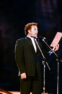 Tom Jones performing at the Cor World Choir concert at Cardiff Arms Park, 23rd May 1992 Tom Jones performing at the Cor World Choir concert at Cardiff Arms Park, 23rd May 1992