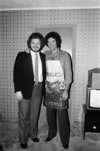 Tom Jones with his son Mark Woodward Westbury Music Festival, just outside New York Tom Jones with his son Mark Woodward Westbury Music Festival, just outside New York