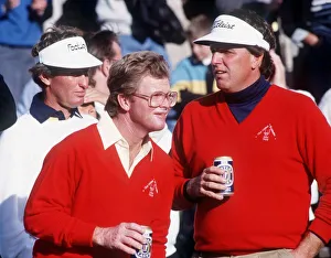 Tom Kite & Mark Calcavecchia golfers October 1989 Tom Kite & Mark Calcavecchia golfers October 1989
