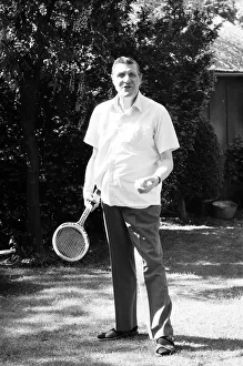 Tommy Cooper, relaxes in the garden of his home in Chiswick, London, May 1977 Tommy Cooper, relaxes in the garden of his home in Chiswick, London, May 1977