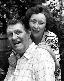 Tommy Cooper and wife Gwen, pictured together at home, July 1983 Tommy Cooper and wife Gwen, pictured together at home, July 1983