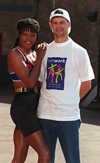 Tony Adams Arsenal Captain with Judy Simpson who is Nightshade of Gladiators Tony Adams Arsenal Captain with Judy Simpson who is Nightshade of Gladiators