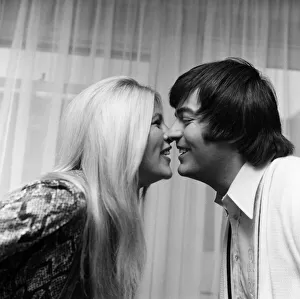 Tony Blackburn with his girlfriend Lynn Partington photographed in his Regents Park flat Tony Blackburn with his girlfriend Lynn Partington photographed in his Regents Park flat
