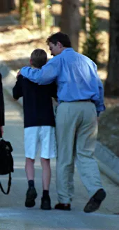 Tony Blair with family on holiday in Tuscany August 1997, with son Euan Tony Blair with family on holiday in Tuscany August 1997, with son Euan