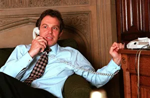 Tony Blair in House of Commons office 1996 Tony Blair in House of Commons office 1996