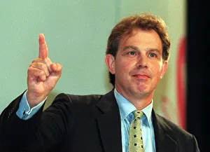 Tony Blair Labour Leader MP after giving his keynote speech at the Labour Party Tony Blair Labour Leader MP after giving his keynote speech at the Labour Party