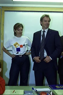 Tony Blair MP and Carol Vorderman Sept 1999 at Luton to launch Free Maths Stuff Tony Blair MP and Carol Vorderman Sept 1999 at Luton to launch Free Maths Stuff