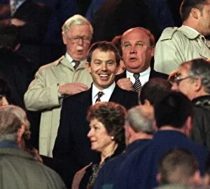00236 Collection: Tony Blair MP Prime Minister Labour December 1997 watching Newcastle United v Manchester
