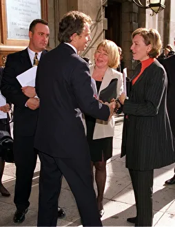 Tony Blair MP Prime Minister October 1998 attending the Sir David English memorial Tony Blair MP Prime Minister October 1998 attending the Sir David English memorial