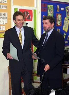 Tony Blair MP Prime Minister September 1999 and Education Secretary David Blunkett Tony Blair MP Prime Minister September 1999 and Education Secretary David Blunkett