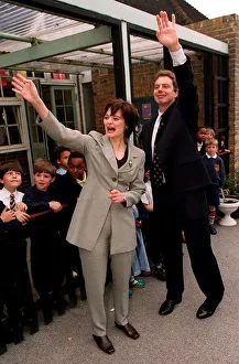 Tony Blair MP Prime Minister with wife Cherie Blair during a visit to Sudbourne Primary Tony Blair MP Prime Minister with wife Cherie Blair during a visit to Sudbourne Primary