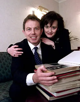 Tony Blair MP and wife Cherie Blair. April 1997 Tony Blair MP and wife Cherie Blair. April 1997