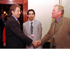 Tony Blair shakes hands with Bob Shields as Alan Cheyne looks on October 1998 Labour Tony Blair shakes hands with Bob Shields as Alan Cheyne looks on October 1998 Labour