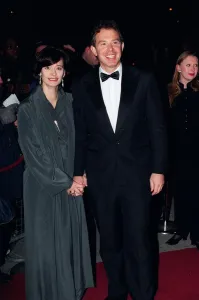 Tony Blair and wife Cherie at Comedy Awards 1996 Tony Blair and wife Cherie at Comedy Awards 1996